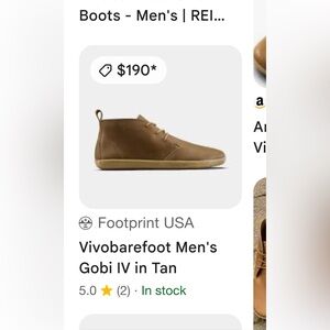 Vivobarefoot Men's Chukka Boots in Tan